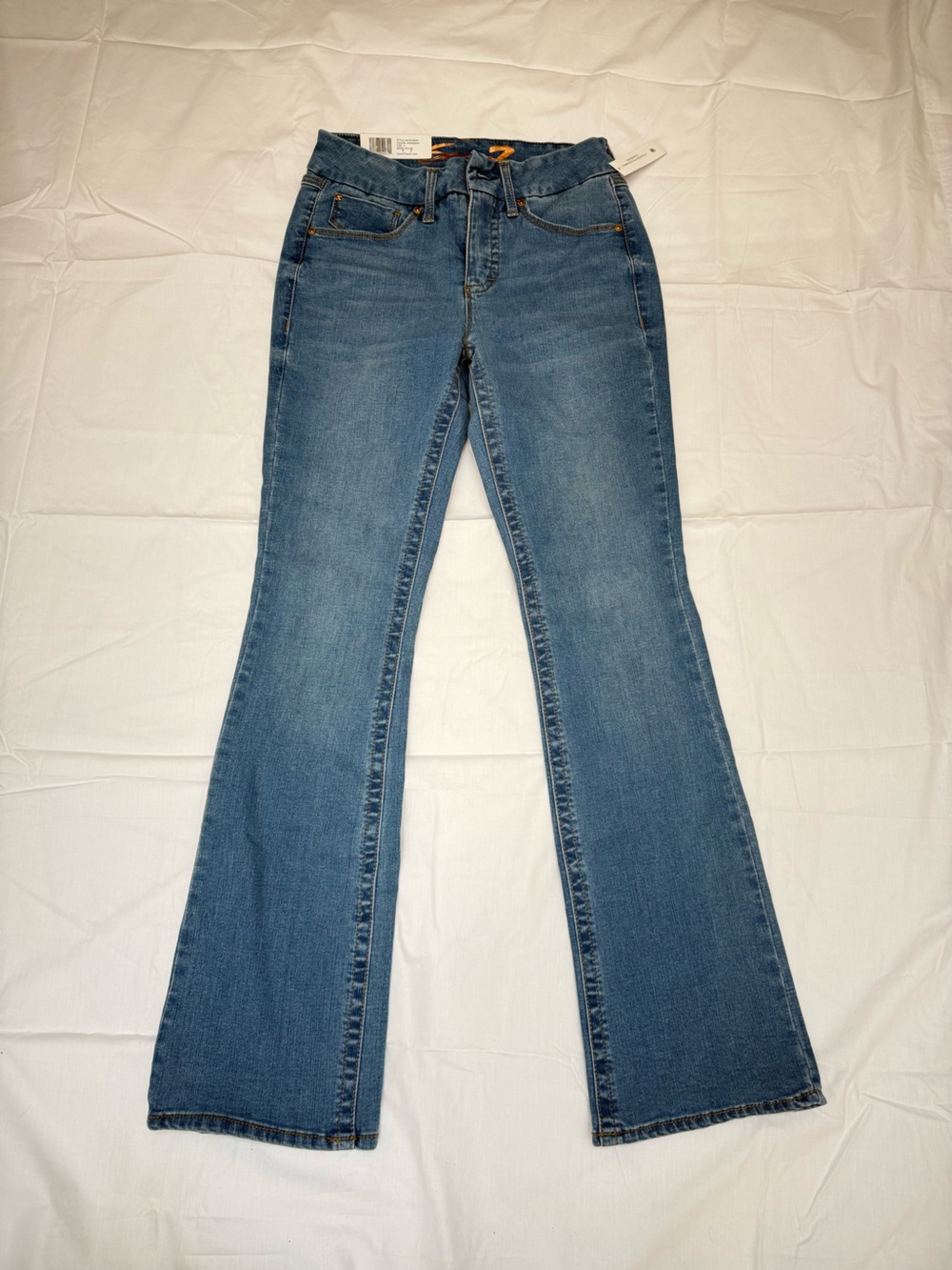 Seven7 Women's Medium Blue Skinny Bootcut Jeans